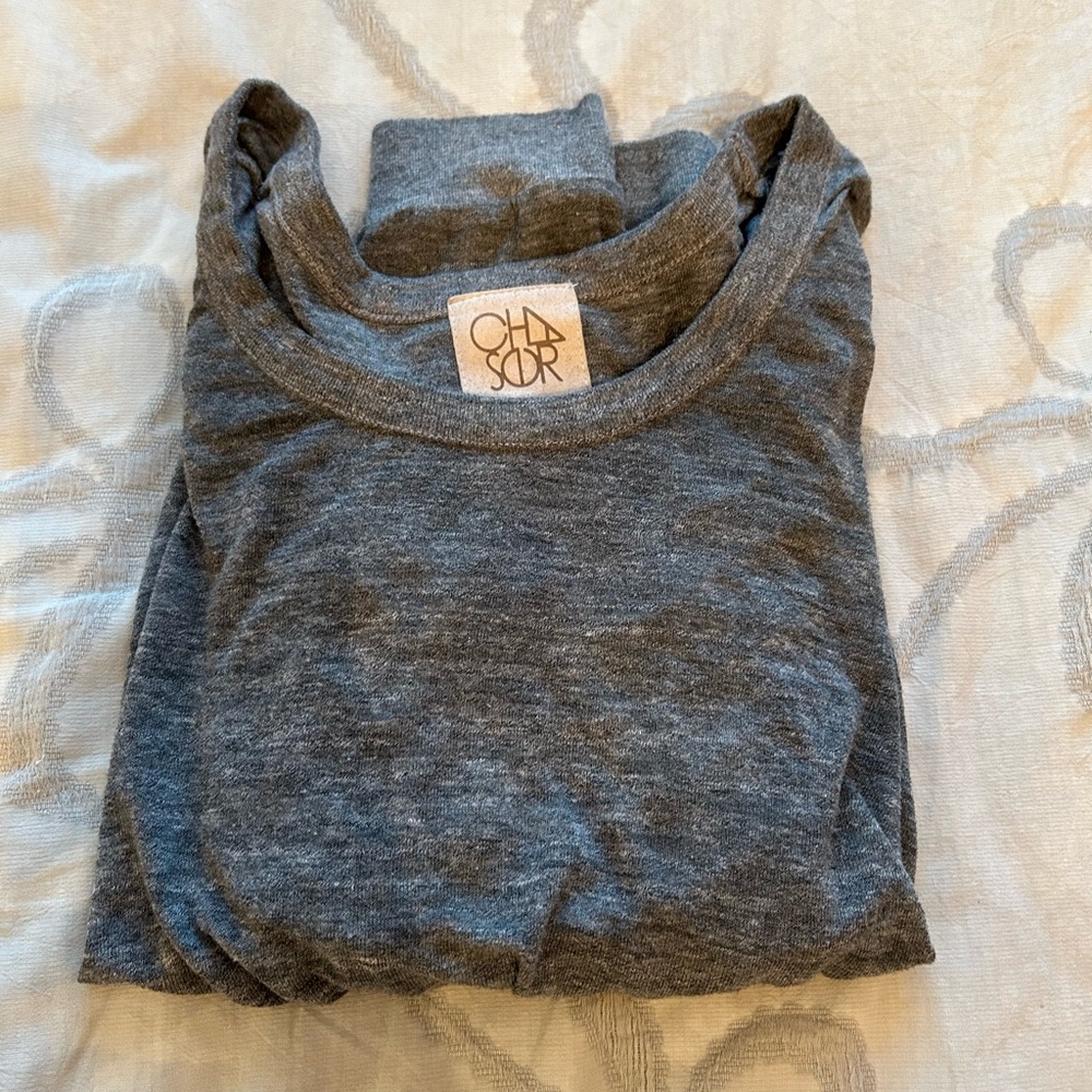 Chaser Charcoal Long Sleeve Women's Top - Picture 7 of 7